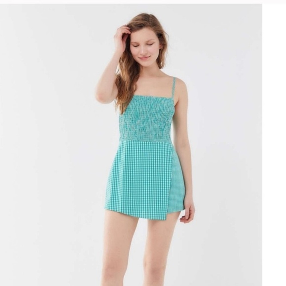 Urban Outfitters gingham print romper